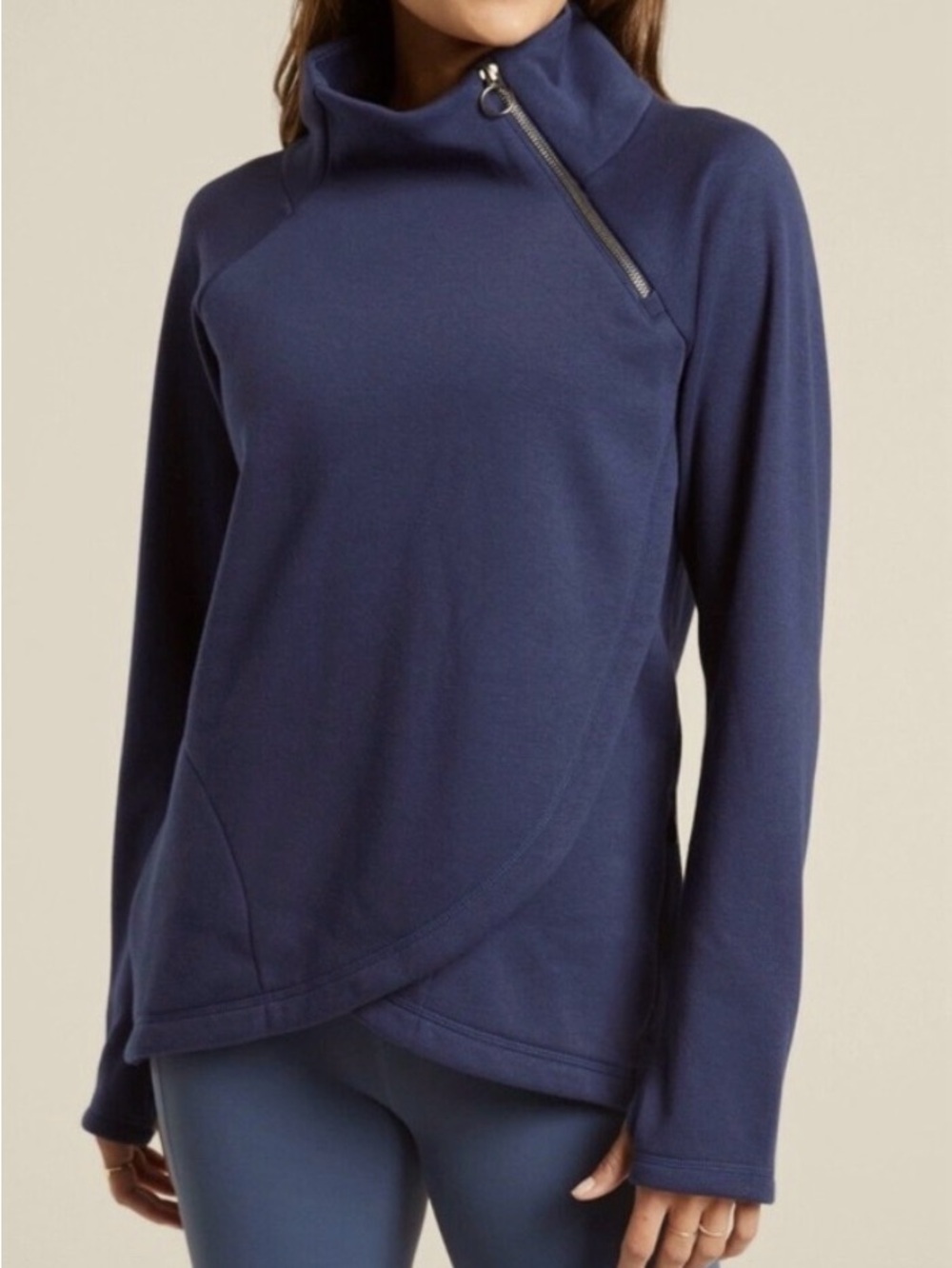 Athleta Crazy Karma Asym Pullover